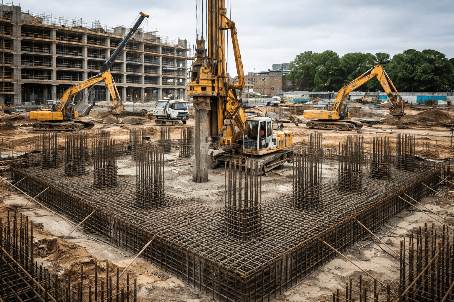 Rebar Layout & Rig Preparation